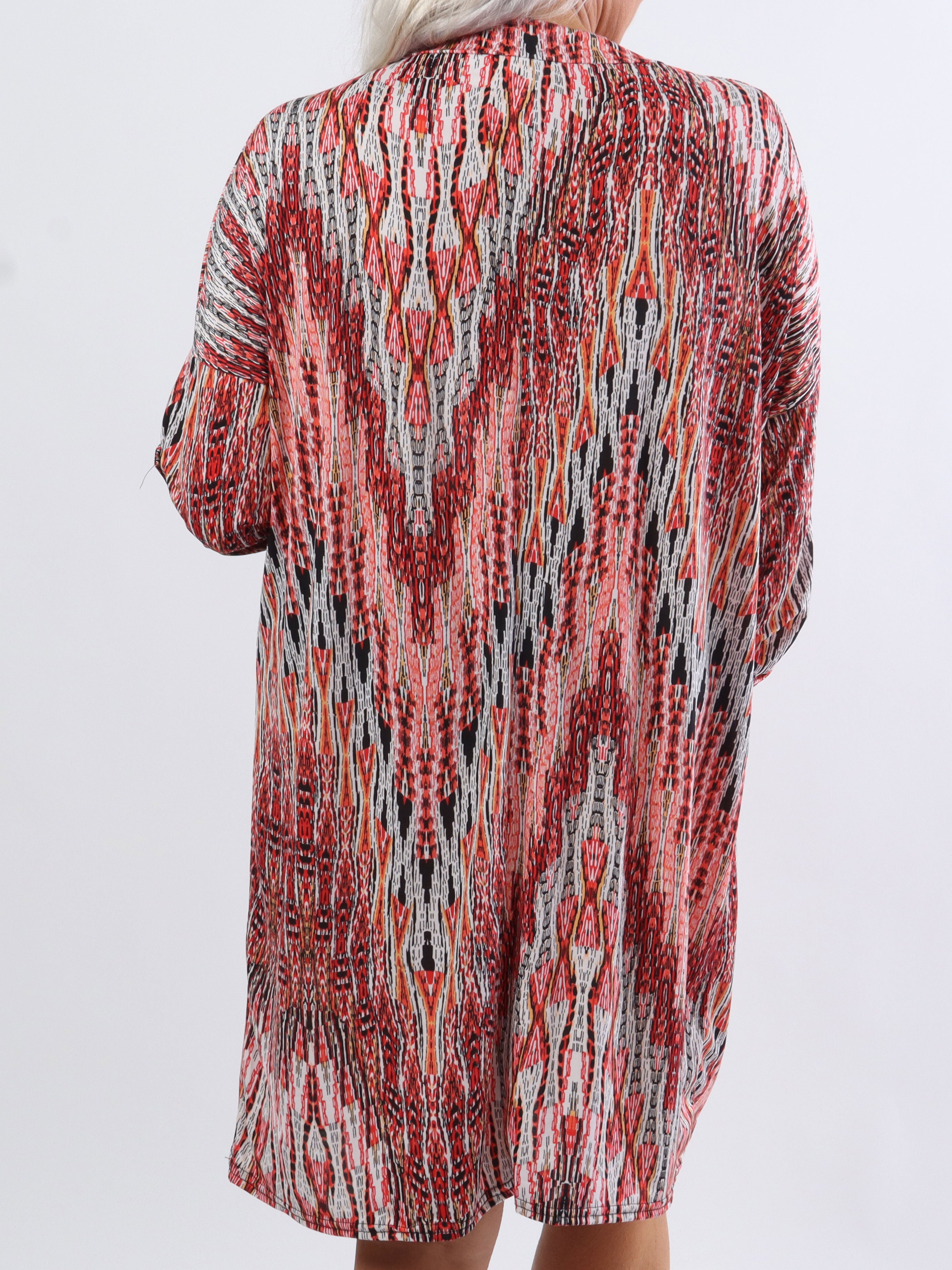 Paprika - Plus size tunika kjole i cool print